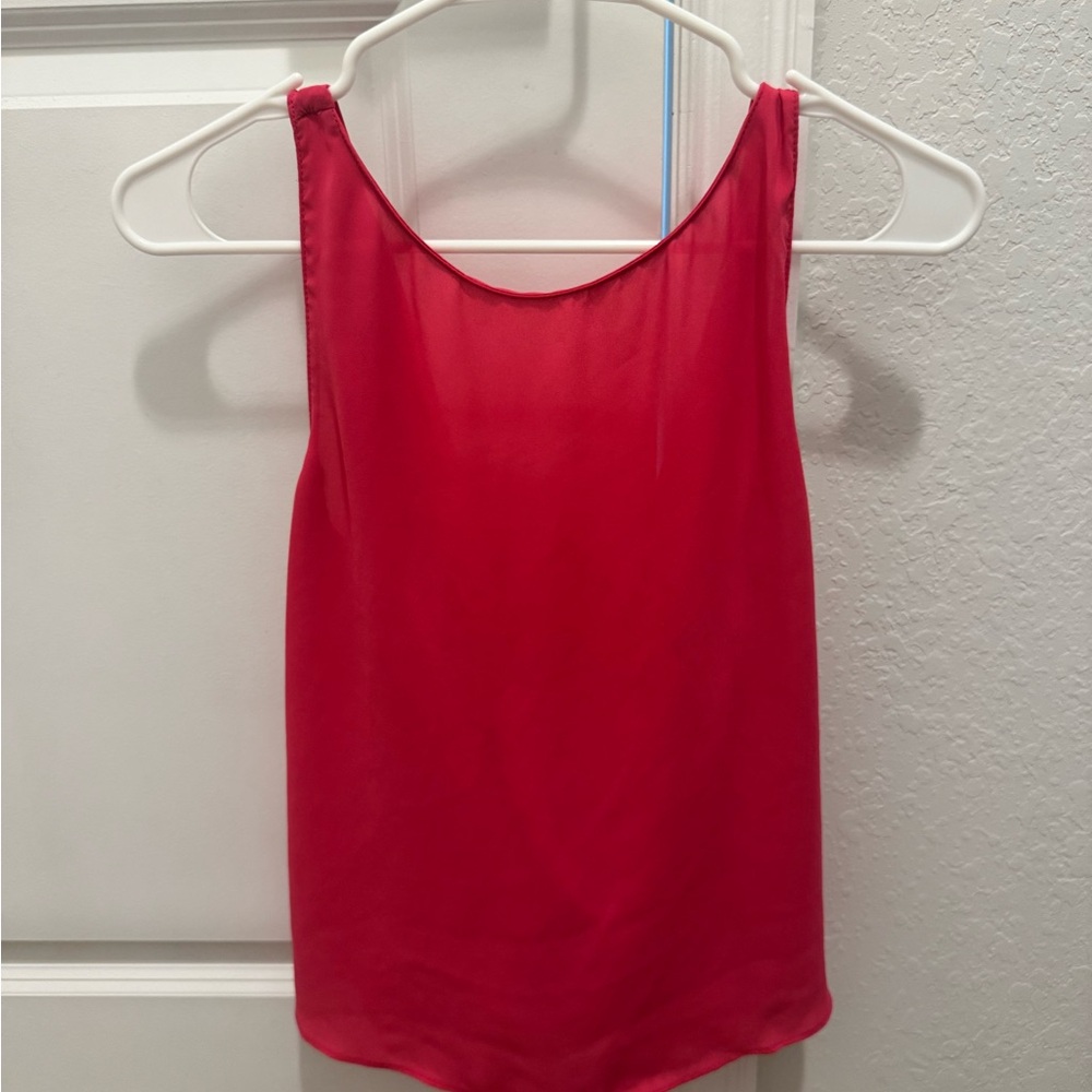 Zara Dark Pink Tank Top w/ Low Back
